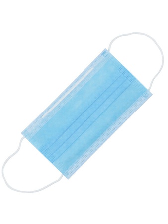 3-х слойная медицинская маска (голубая)  10 шт.