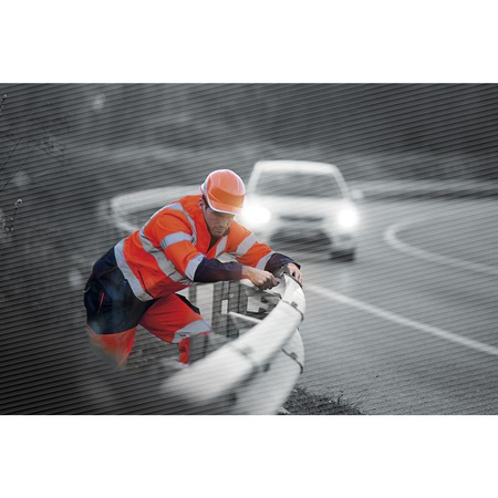 БРЮКИ СИГНАЛЬНЫЕ DELTA PLUS PHPA2 СИНЕ-ОРАНЖЕВЫЕ. YMO - 5007