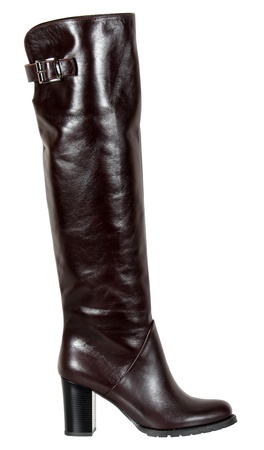 Женские ботфорты, натуральная кожа <G612>