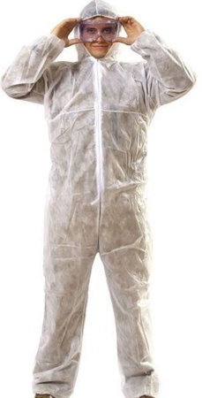 Комбинезон защитный одноразовый с капюшоном и замком молнией NeoSA1