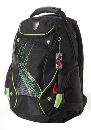 Sırt çantası A15-35 Renk: açık yeşil süslemeli siyah