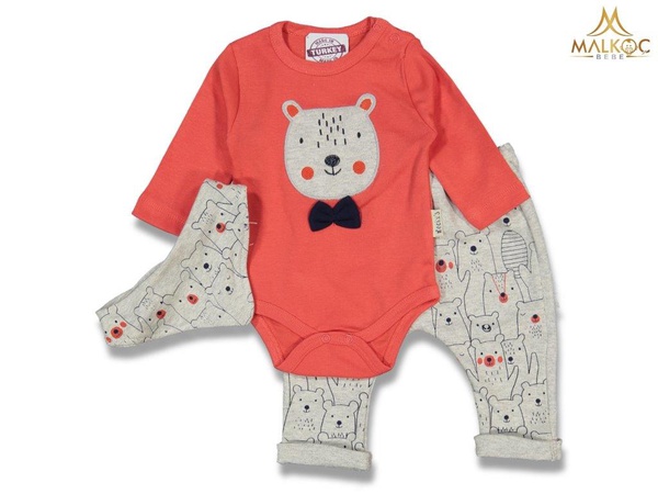 NECİXS 2924-ERKEK 3/6 AY CUTE BEARS BADİLİ TAKIM