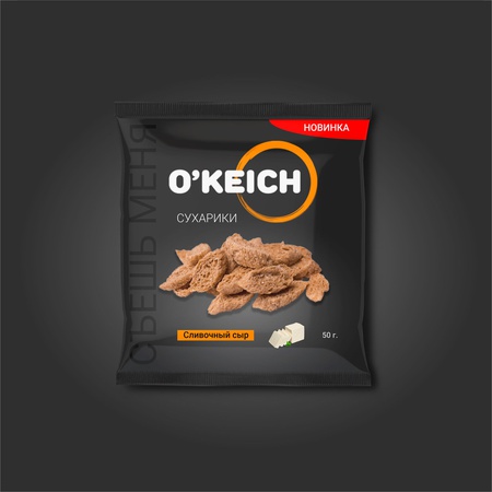 Сухарики-багеты, классика со вкусом "Сливочный сыр", 50 гр