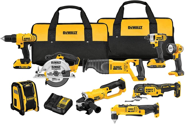 DEWALT Akülü Matkap Maks. 20V, 10 takım (DCK1020D2)