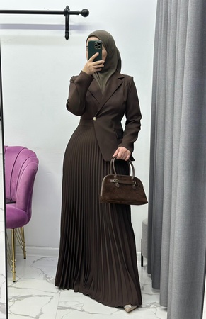 Платье пиджак низ гофре