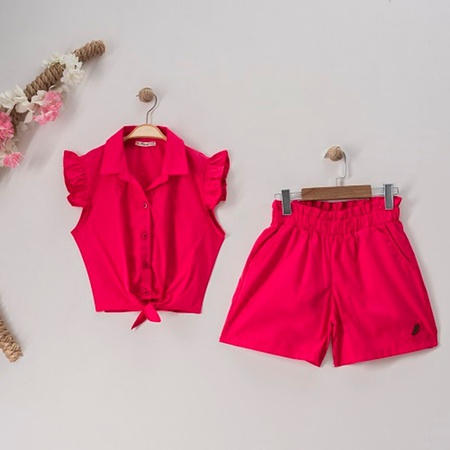 2 Parça Gömlek Takım Şortlu 7-10 Yaş