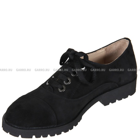 Düşük ayakkabı 7765 siyah, doğal süet