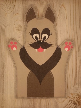 Oyuncak bebek eldiveni &quot;Kurt&quot;