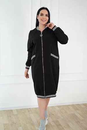 Платье чёрное в спортивном стиле