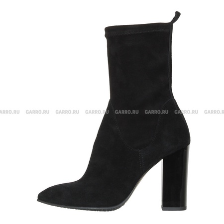 جزمة الكاحل 6972، أسود، مطاطي، دراجة.