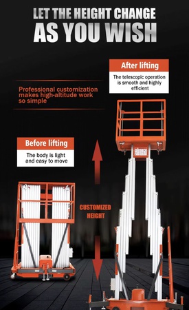 Powerful electric construction lift