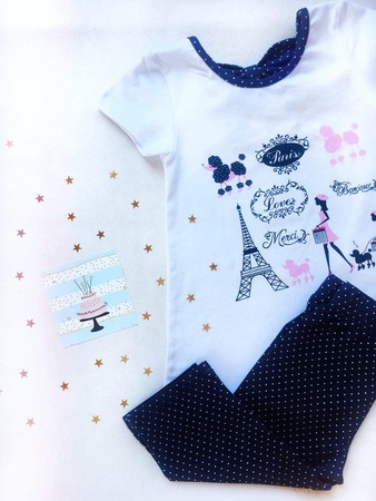 Комплект (туника,лосины) для девочек