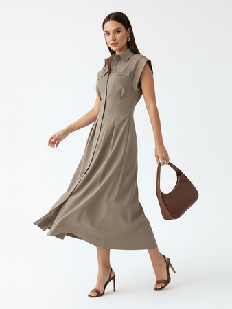 Женское платье миди сарафан