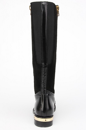 黑色绒面革和皮靴（Eurozyme）S105