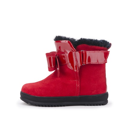 Kızlar için kırmızı botlar / Kız için kışlık botlar