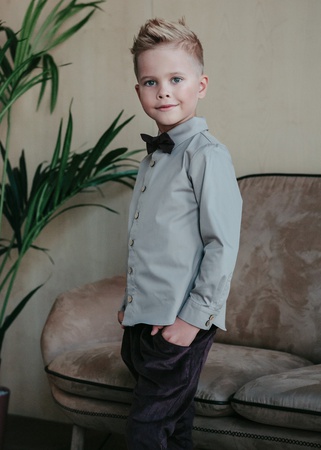 Рубашка для мальчика, цвет медовый