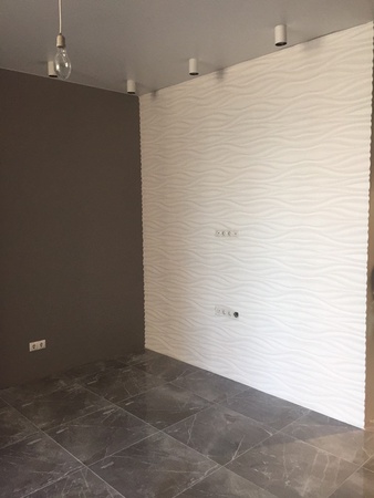 Гипсовая декоративная 3d панель «Волна»