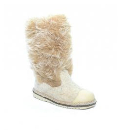 43164 Унтоваленки школа войлок шерсть сер беж ФОМА