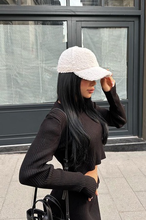 Плюшевая шапка Тедди