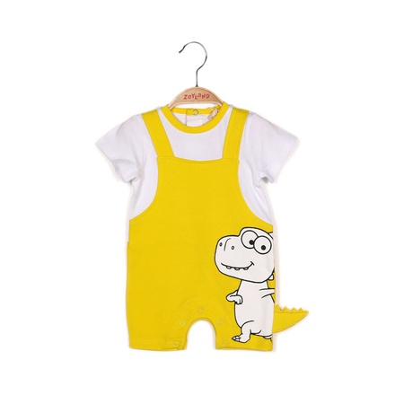 Оптом Детские комбинезоны с принтом динозавров для мальчиков 3-24 мес.