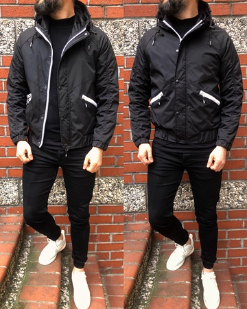 iga модный мужской плащ с капюшоном сезонные пальто