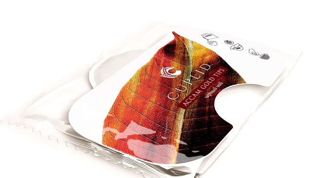 Cuplid çay &quot;Assam altın uçları&quot; siyah yaprak 2 g&#39;lık 25 poşet.