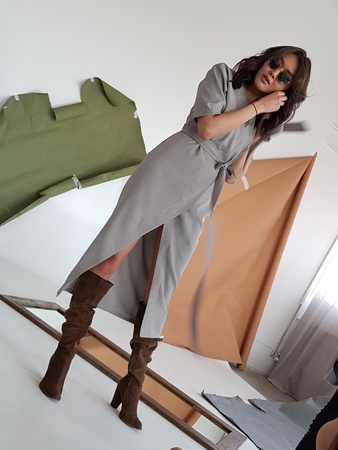 Платье с запахом