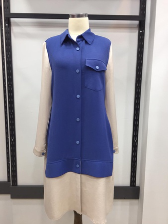 Карманная длинная рубашка