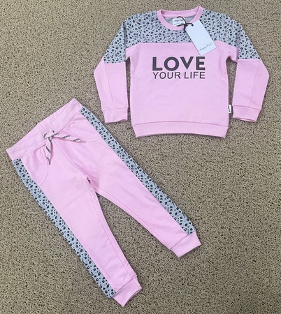 Minotti Çocuk ilmek örgü yuvarlak yakalı P/J takım