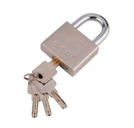 Matte Jumper Compartment Atomic Key Iron Padlock