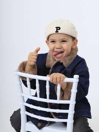 Джинсовая куртка с мехом