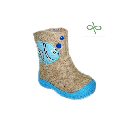 16495 Валенки ясли войлок шерсть св сер гол ФОМА