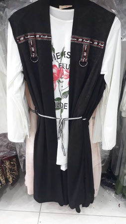 Uzun ve orta boy kadın islami giyim elbisr