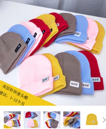 Шапочки детские от 0 - 10 лет