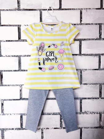 Комплект (туника,лосины) для девочек