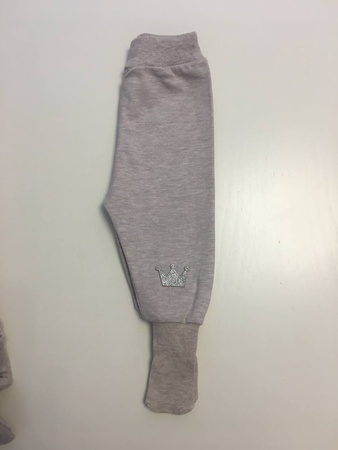 Штаны с носочками корона