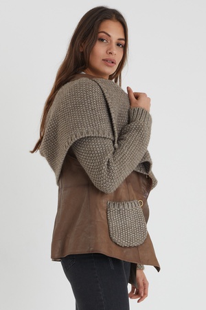 Leather jacket for women - Relaxed Fit