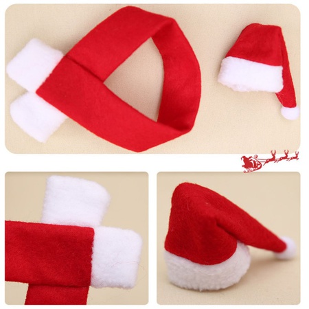 Çatal bıçak takımı &quot;Noel Baba kostümü&quot; servis etmek için set