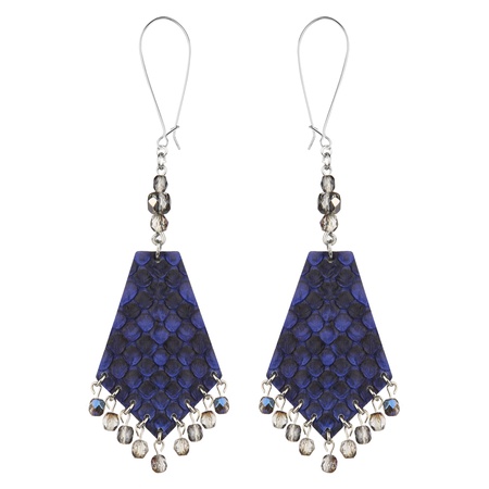 W-137SN Серьги из змеиной кожи