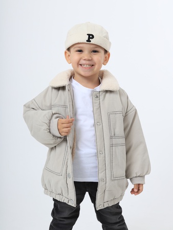 Kürklü çocuk ceketi