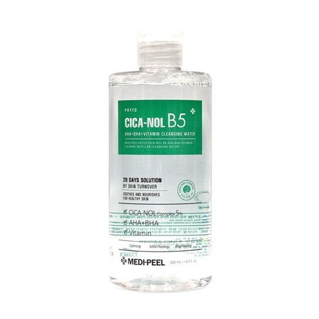 MEDI-PEEL PHYTO CICA-NOL B5 AHA BHA Витамин Успокаивающая мицеллярная очищающая вода