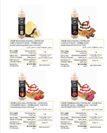 APMVIP SOS - ТОПИНГ SOS-ТОПИНГ СОУС (1 КГ)