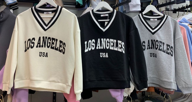 Свитшот с принтом  << Los Angeles >>