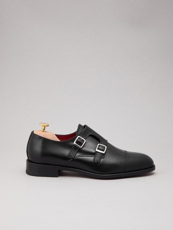 Стильные кожаные МОНКИ туфли / полуботинки ручной работы MADE IN EUROPE