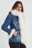 Denim Coat - Front, sleeve and collars fox fur