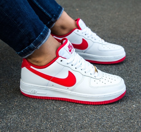 Nike Air Force 1 белый красный