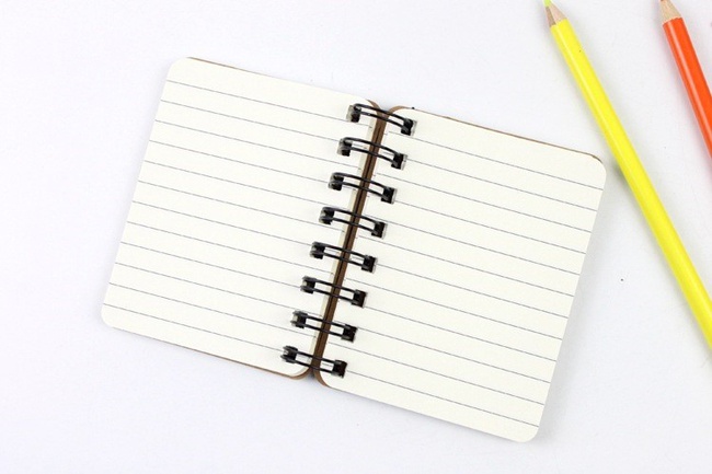 &quot;Notlar için&quot; kaplı not defteri