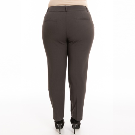 Büyük Beden Paça Yırtmaçlı Bilek Pantolon