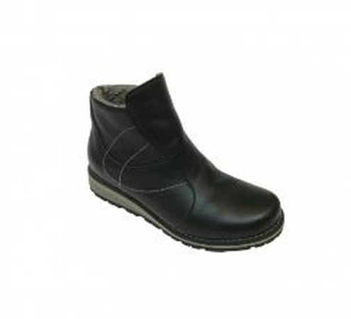 458 черн Ботинки школа кожа шерсть ФОМА