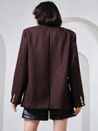 Пиджак оверсайз классический удлиненный